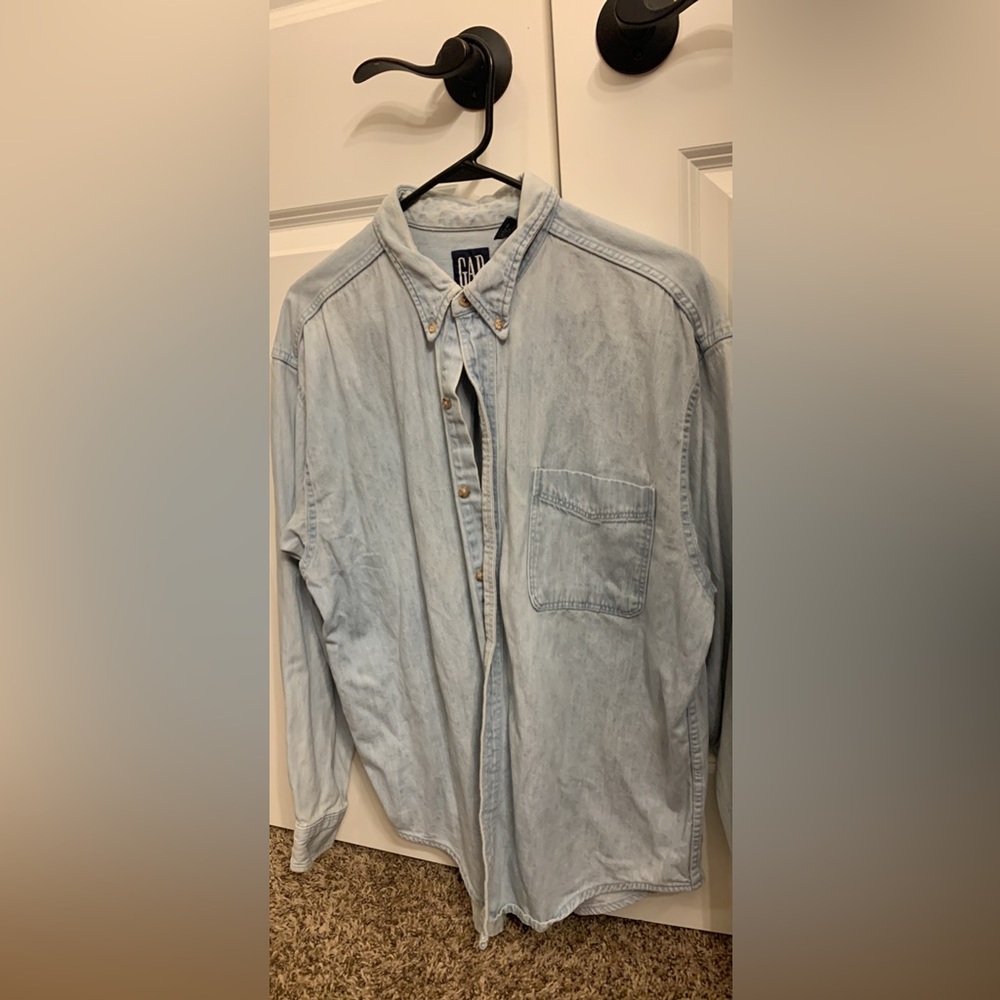 Gap oversized denium button-down